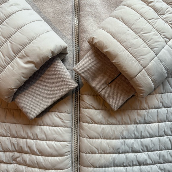 Soia & Kyo Avery Mixed Media Quilted Jacket Large Cream - Picture 4 of 10